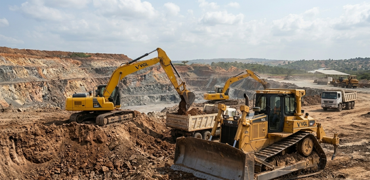 Graduation portrait of a confident young man in green cap and gown standing outdoors.