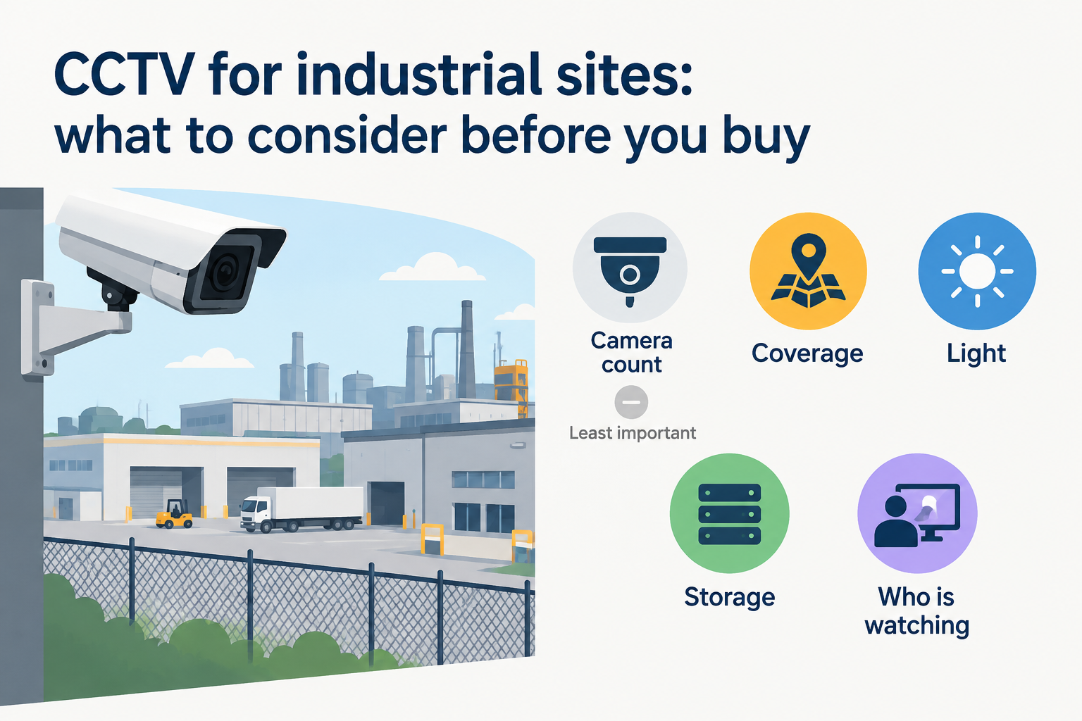 CCTV for industrial sites: what to consider before you buy